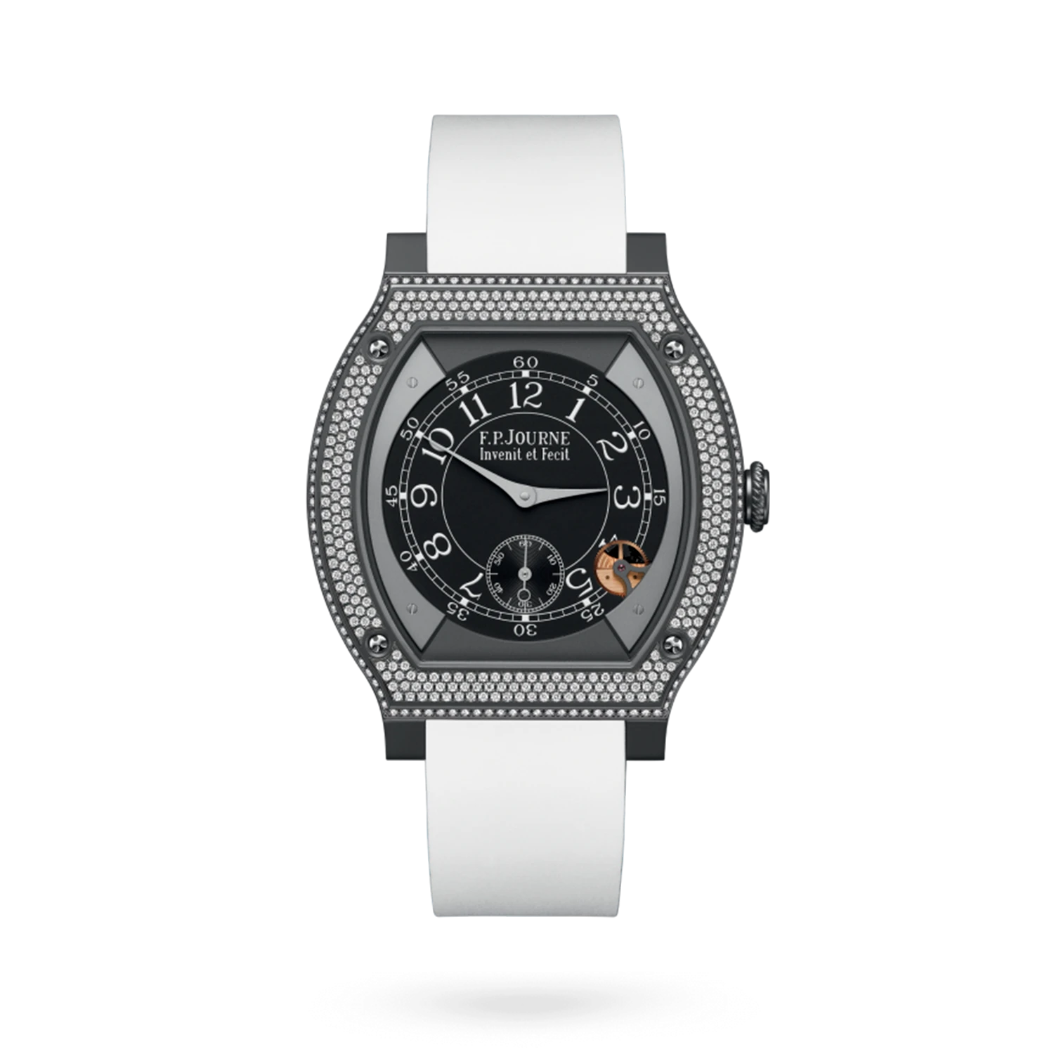 élégante 48 mm Titalyt® Set With Diamonds - Ref. ELHT Black