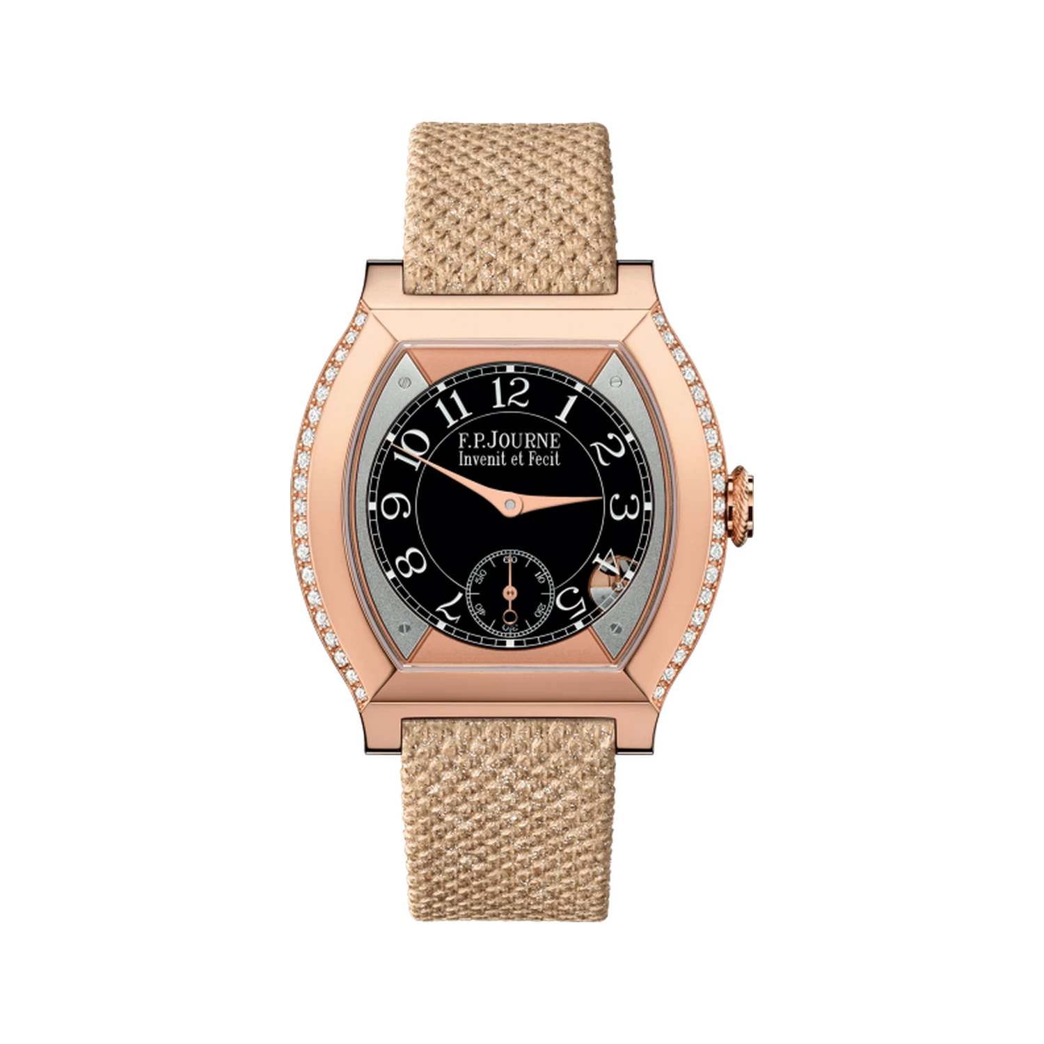 élégante 40 mm 6N Gold or Platinum 2 Rows Of Diamonds - Ref. EL