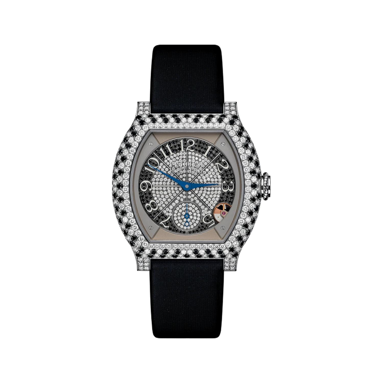 élégante 40 mm Platinum With Diamonds And Precious Stones - Ref. EL